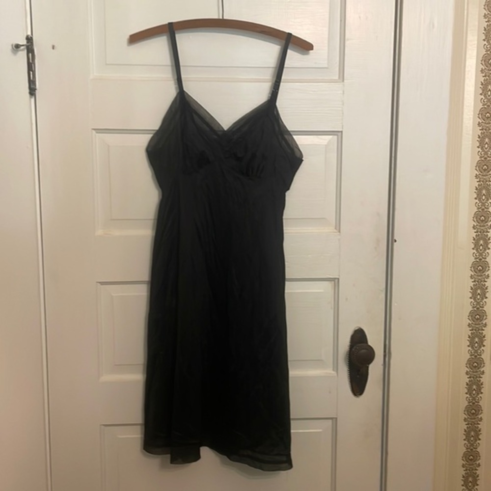 Vintage Vanity Fair slip size 34 small, sheer bust